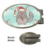 Christmas Chinchilla Money Clip (Oval)