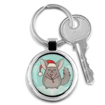 Christmas Chinchilla Key Chain (Round)