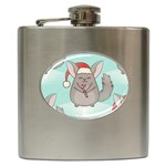 Christmas Chinchilla Hip Flask (6 oz)