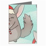 Christmas Chinchilla Greeting Card