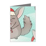 Christmas Chinchilla Mini Greeting Card