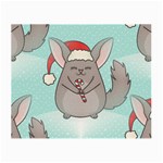 Christmas Chinchilla Small Glasses Cloth