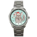 Christmas Chinchilla Sport Metal Watch