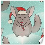 Christmas Chinchilla Canvas 12  x 12 