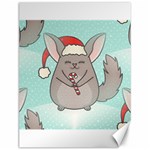 Christmas Chinchilla Canvas 12  x 16 