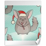 Christmas Chinchilla Canvas 11  x 14 