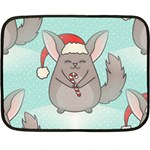 Christmas Chinchilla Fleece Blanket (Mini)