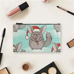 Christmas Chinchilla Cosmetic Bag (Small)