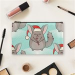 Christmas Chinchilla Cosmetic Bag (Medium)