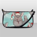 Christmas Chinchilla Shoulder Clutch Bag