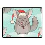 Christmas Chinchilla Fleece Blanket (Small)