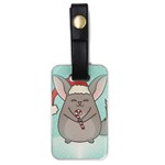 Christmas Chinchilla Luggage Tag (one side)