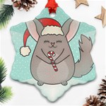 Christmas Chinchilla Ornament (Snowflake)