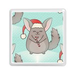 Christmas Chinchilla Memory Card Reader (Square)