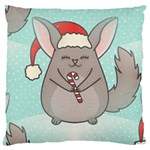 Christmas Chinchilla Large Cushion Case (One Side)