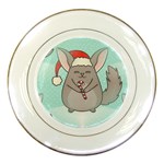 Christmas Chinchilla Porcelain Plate