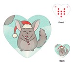 Christmas Chinchilla Playing Cards (Heart)