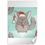 Christmas Chinchilla Canvas 24  x 36 