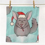 Christmas Chinchilla Face Towel