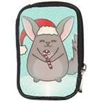 Christmas Chinchilla Compact Camera Leather Case