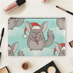 Christmas Chinchilla Cosmetic Bag (Large)