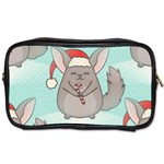 Christmas Chinchilla Toiletries Bag (Two Sides)