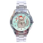 Christmas Chinchilla Stainless Steel Analogue Watch