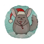 Christmas Chinchilla Standard 15  Premium Round Cushion 