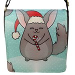 Christmas Chinchilla Flap Closure Messenger Bag (S)