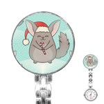 Christmas Chinchilla Stainless Steel Nurses Watch