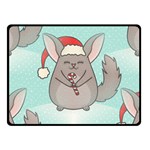 Christmas Chinchilla Double Sided Fleece Blanket (Small)