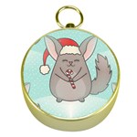 Christmas Chinchilla Gold Compass