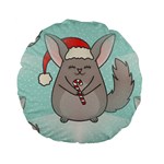 Christmas Chinchilla Standard 15  Premium Flano Round Cushion 