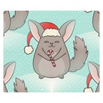 Christmas Chinchilla Double Sided Flano Blanket (Small)