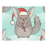 Christmas Chinchilla Double Sided Flano Blanket (Large)