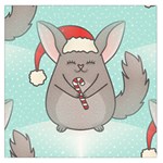 Christmas Chinchilla Large Satin Scarf (Square)