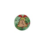 poop reindeer donald trump 1  Mini Button