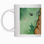 poop reindeer donald trump White Mug