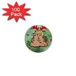 poop reindeer donald trump 1  Mini Magnet (100 pack) 