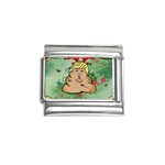 poop reindeer donald trump Italian Charm (9mm)