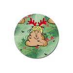 poop reindeer donald trump Magnet 3  (Round)