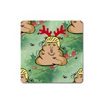 poop reindeer donald trump Magnet (Square)