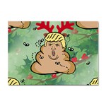 poop reindeer donald trump Sticker A4 (10 pack)