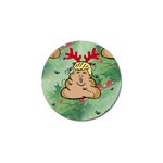 poop reindeer donald trump Golf Ball Marker (4 pack)