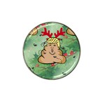 poop reindeer donald trump Hat Clip Ball Marker