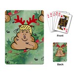 poop reindeer donald trump Playing Cards Single Design