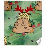 poop reindeer donald trump Canvas 8  x 10 