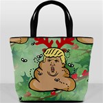 poop reindeer donald trump Bucket Bag