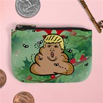 poop reindeer donald trump Mini Coin Purse