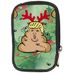 poop reindeer donald trump Compact Camera Leather Case